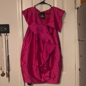 Pink satin ish dress